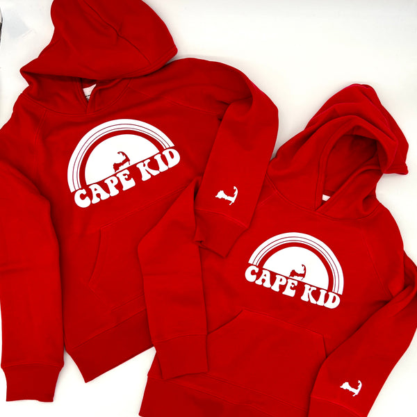 Cape Kid Hoodie- Rainbow Style- Youth/Toddler Sizes