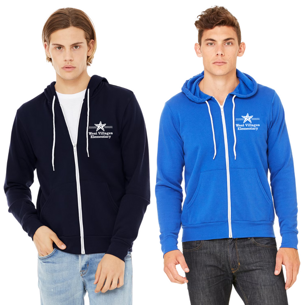 School Spirit adult zipper sweatshirt- ‘West Villages’