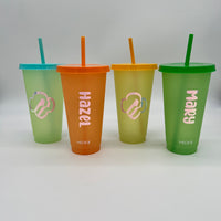 ‘Create your design' Color Changing Plastic Tumbler- 6 pack