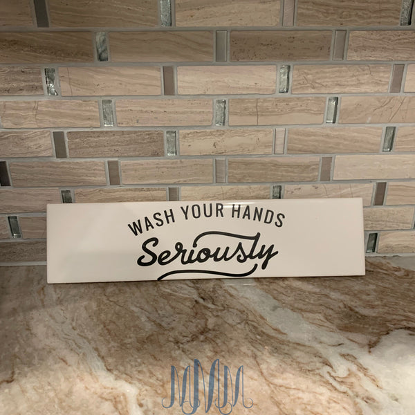 Wash your hands sign